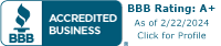 BBB A+ Accredited